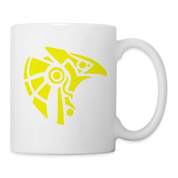 Ägyptischer Gott Horus (gelb) - Tasse - Weiß - Rechts