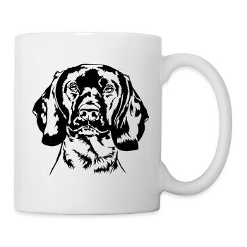 Chien de montagne bavarois Portrait Wilsigns - Mug blanc - blanc - Droite