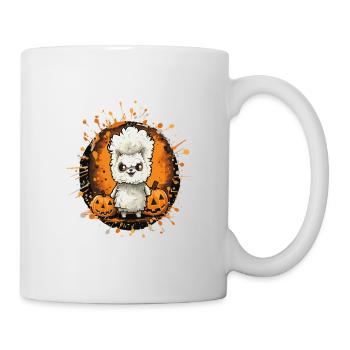 Lama Halloween Comic - Tasse - Weiß - Rechts