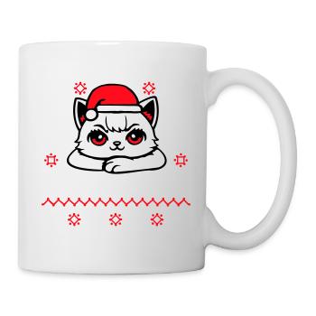 Katze Selbstbewusst Santa's Favorite Weihnachten - Tasse - Weiß - Rechts