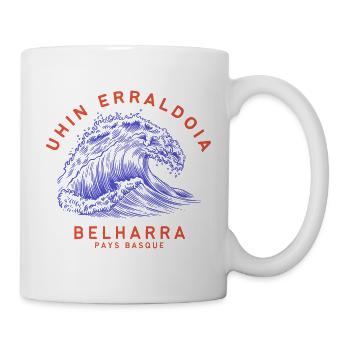 Baskische Welle - Tasse - Weiß - Rechts