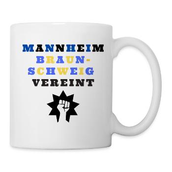 Mannheim und Braunschweig vereint - Tasse - Weiß - Rechts