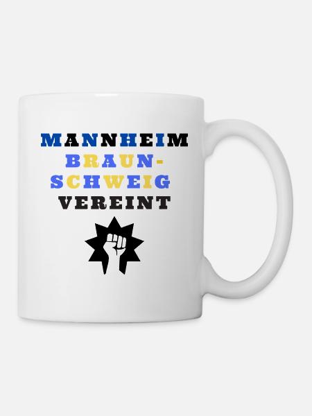 Mannheim und Braunschweig vereint - Tasse - Weiß