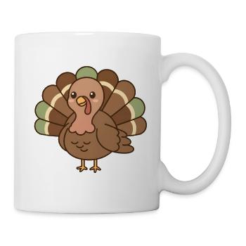Truthahn - Tasse - Weiß - Rechts