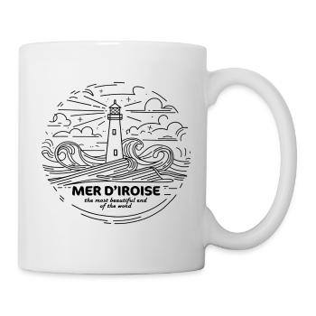 Iroise Meer Finistère Leuchttürme Bretagne - Tasse - Weiß - Rechts