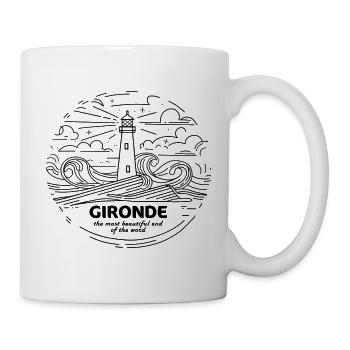 Tshirt Gironde Souvenir Voyage Vins Bordeaux Dune - Mug - white - Right