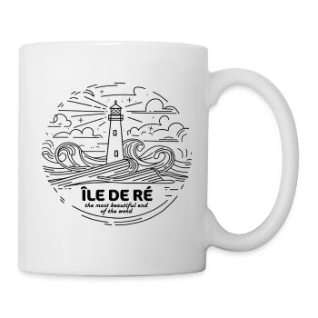 Thsirt Cadeau Île de Ré Plus Bel Endroit Charente - Mug blanc - blanc - Droite