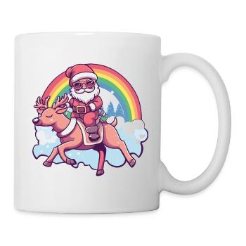 Deer Santa Claus Christmas - Mug - white - Right