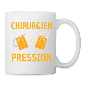 Druckchirurg Design Lustiges Bier - Tasse - Weiß - Rechts