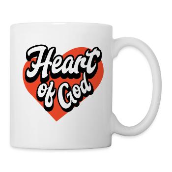 Heart Of God Christian Heart Faith Love - Mug - white - Right