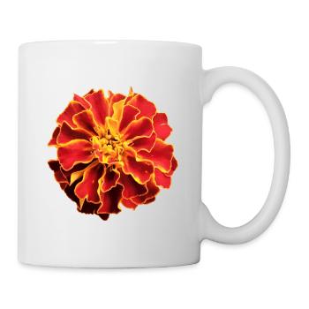 Tagetes - Tasse - Weiß - Rechts