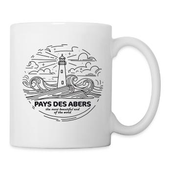 Pays des Abers Geschenk Souvenir Reisescheinwerfer - Tasse - Weiß - Rechts