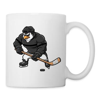 Muskulöser Pinguin Eishockeyspieler Cool Hockey - Mug - white - Right