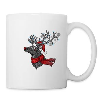 Cadeau de t-shirt de Noël de renne drôle - Mug blanc - blanc - Droite