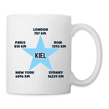 Kiel Urlaub Küste Ostsee Hafen Kieler Heimat - Tasse - Weiß - Rechts
