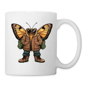 Schmetterling Cool Winter - Tasse - Weiß - Rechts
