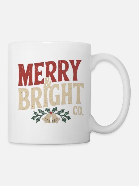 Klassisches Weihnachtsmotiv - Tasse - Weiß