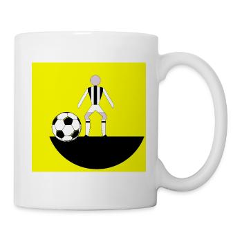 Yellow Field Fußball-Schiedsrichter - Tasse - Weiß - Rechts
