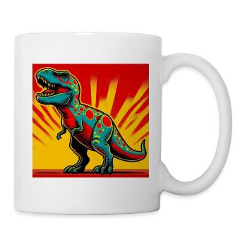 Dinosaurier - Tasse - Weiß - Rechts