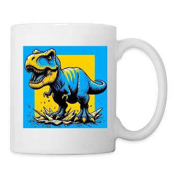 Dinosaurier - Tasse - Weiß - Rechts