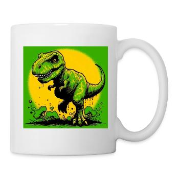 Dinosaurier - Tasse - Weiß - Rechts