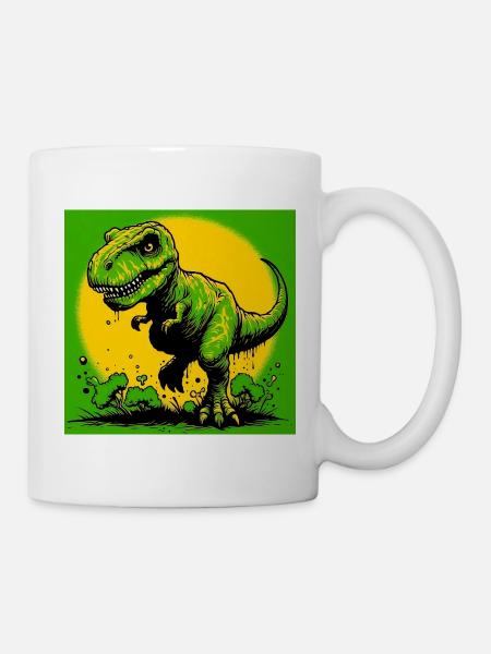 Dinosaurier - Tasse - Weiß