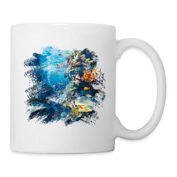 Coral Reef Blue Underwater World - Mug - white - Right