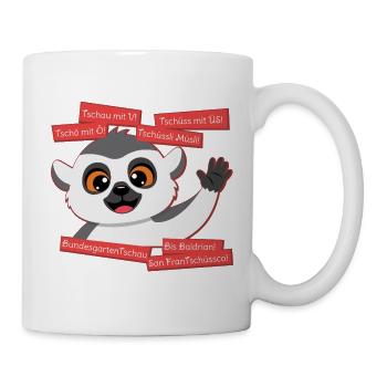 Panda Grüße: The Art of Tschau - Tasse - Weiß - Rechts