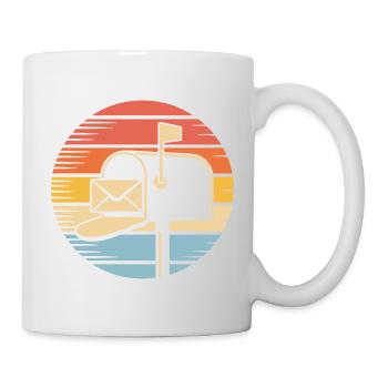 Mail Carrier Retro Vintage Postal Worker - Mug - white - Right