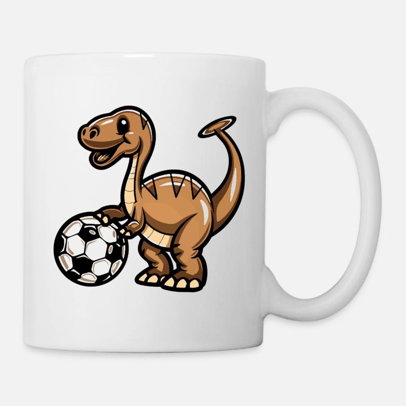 Bande dessinée Dino Soccer - Mug blanc - blanc