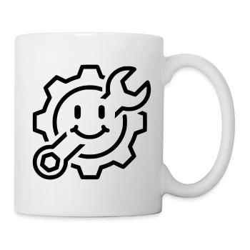 Mechanic with a smile | Repair - Mug - white - Right