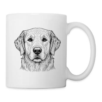 Golden Retriever Dog - Mug - white - Right