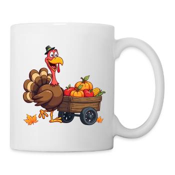 Thanksgiving Drôle Dinde de Thanksgiving - Mug blanc - blanc - Droite