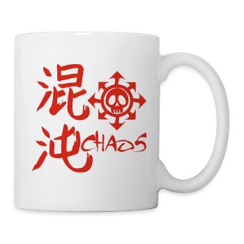 Chaos Red Skull and Kanji - Mug - white - Right