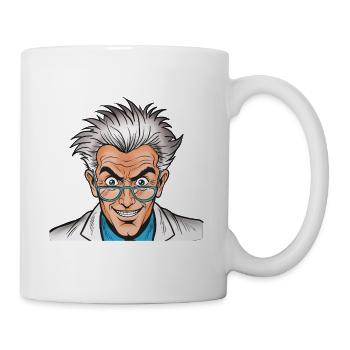 Mad Scientist Cartoon - Mug - white - Right