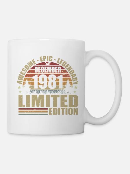 Dezember 1981 - Limitierte Auflage Dezember 1981 - Tasse - Weiß