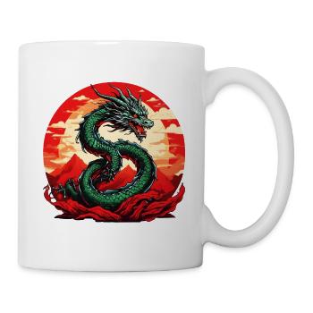 Dragon japonais - Mug blanc - blanc - Droite