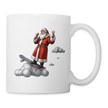 SANTA SKATE - spirit of Christmas - Mug - white - Right