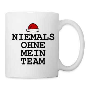 Never without My Team Christmas - Mug - white - Right