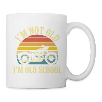 Motard Moto Biker Je Ne Suis Pas Vieux - Mug blanc - blanc - Droite
