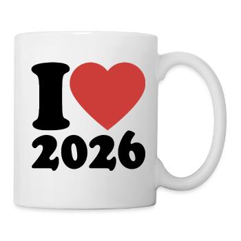 Happy New Year | I Love 2026 - Mug - white - Right