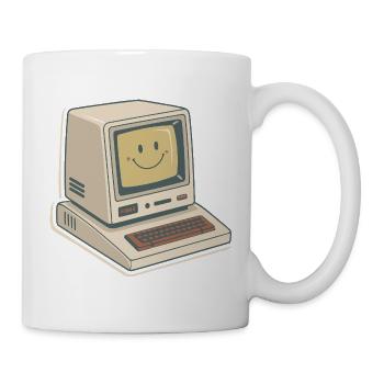Vintage Smile Retro Computer - Mug - white - Right