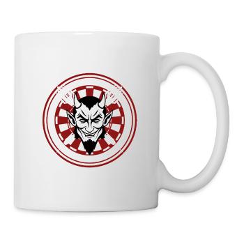 DARTS, DARTBOARD AND DEVIL - Mug - white - Right