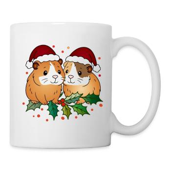 Ugly Christmas Meerschweinchen Duo - Tasse - Weiß - Rechts