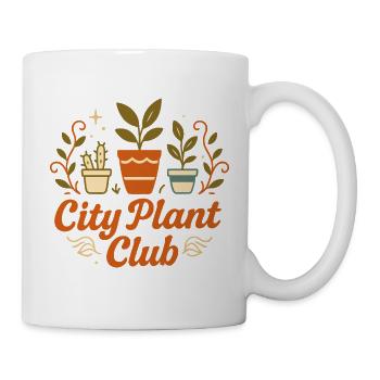 City Plant Club - Tasse - Weiß - Rechts
