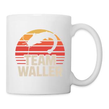 Wels Waller angeln Sportfischer Team Waller - Tasse - Weiß - Rechts