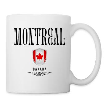 Souvenir Montreal, Montreal Kanada - Tasse - Weiß - Rechts