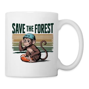 Save the Forest Nature Ecology Green Action Gift - Mug - white - Right