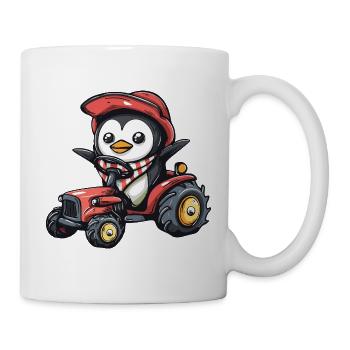 Penguin Tractor Farmer - Mug - white - Right