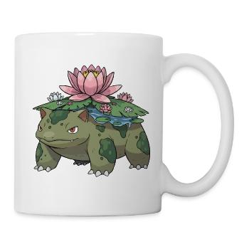 Lotus-Schildkröten-Traum - Tasse - Weiß - Rechts
